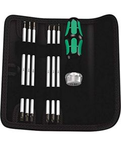 Wera Kraftform Kompakt Vario RA SB, bit set, 7 pieces (black/green, incl. plug-in handle with ratchet function)