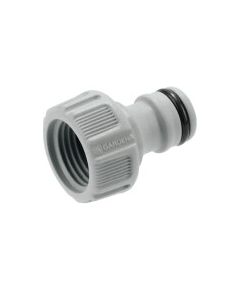 GARDENA tap connector 21mm (G 1/2 ""), tap piece (grey)