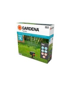 GARDENA pilns komplekts ar kvadrātveida sprinkleru, ūdens krānu  08274-34