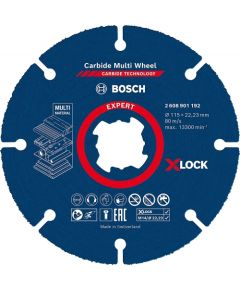 Bosch EXPERT X-LOCK Carbide MultiWheel cutting disc, O 115mm (for small angle grinders)