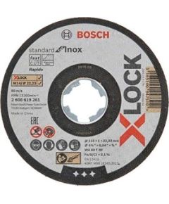 Bosch cutting disc X-LOCK Standard for Inox 115mm straight (10 pieces, 115 x 1 x 22.23mm)