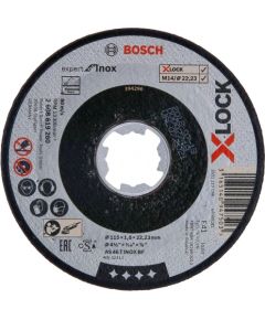 Bosch cutting disc X-LOCK Expert for Inox 115mm straight (115 x 1.6 x 22.23mm)