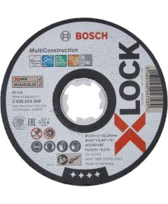 Bosch cutting disc X-LOCK Rapido Multi Material 115mm straight (115 x 1 x 22.23mm)