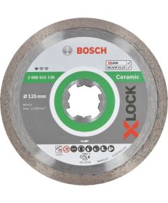 Bosch X-LOCK diamond cutting disc Standard for Ceramic 125mm (O 125mm x 22.23 x 1.6 x 7)