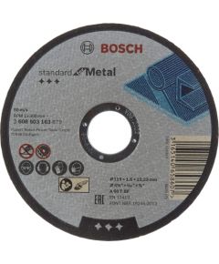 Bosch cutting disc Standard for Metal 115 x 1.6 mm (A 60 T BF)