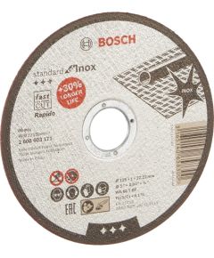 Bosch cutting discs Standard for Inox, Rapido, 125x1mm (WA 60 T BF)