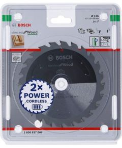 Bosch circular saw blade Standard for Wood, 136mm