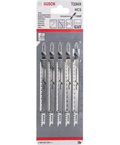 Bosch Jigsaw Blade T 234 X Progressor for Wood, 117mm (5 pieces)