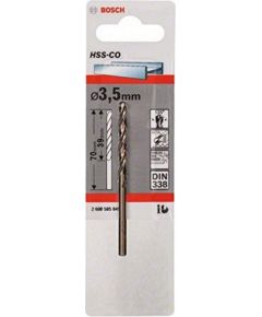 Bosch metal twist drill HSS-Co, DIN 338, O 3.5mm (working length 39mm)