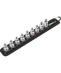 Wera Zyklop bit socket set TORX Belt B3 - 3/8  drive