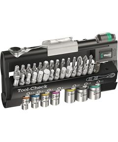 Wera Tool-Check Automotive 1 - Bits assortment with ratchet + nuts