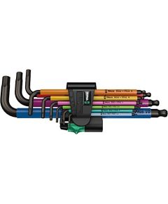 Wera 950/9 Hex-Plus Multicolour 1 - L-key set, metric, BlackLaser