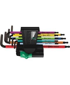 Wera 967/9 TX BO Multicolour 1 - L-key set, BlackLaser