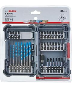 Bosch Impact Control screwdriver bit set w. Multipurpose drill bits, 1/4 ", 35 pieces, drill bit & bit set