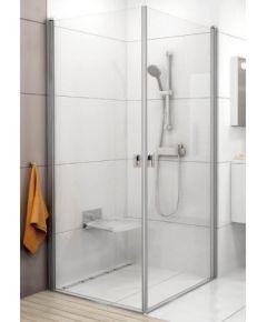 Ravak durvis dušas stūrim CRV1, 1000x1000 mm, h=1950, spīdīgs/caurspīdīgs stikls