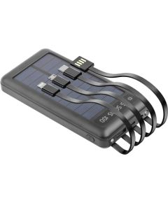 Setty SLR-100 Solar Power Bank Solārā Ārējas Uzlādes Baterija 10000 mAh