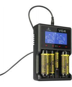 XTAR VC4SL battery charger to Li-ion / Ni-MH / Ni-CD 18650 Bateriju lādētāji