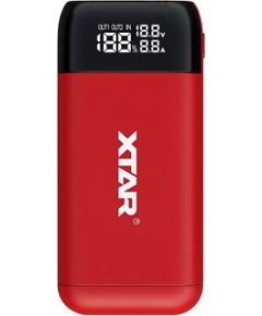 XTAR PB2S red battery charger / power bank to Li-ion 18650 / 20700 / 21700