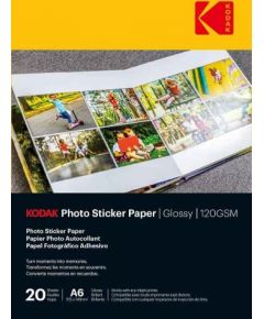 Kodak Photo Sticker Paper Gloss 120gsm A6x20 (3510652)