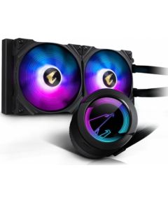 GIGABYTE AORUS WATERFORCE 280LIQUID CPU COOLER with ARGB display