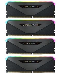Corsair DDR4 - 32GB - 3600 - CL - 18 VengeanceRGBRT Quad Kit black