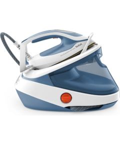 TEFAL Steam Station Pro Express GV9710E0 3000 W, 1.2 L, 7.6 bar, Auto power off, Vertical steam function, Calc-clean function, White/Blue, 155 g/min