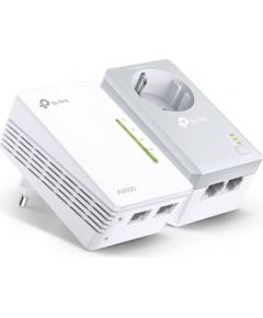 TP-LINK AV600 Powerline Wi-Fi Kit TL-WPA4226 KIT 10/100 Mbit/s, Ethernet LAN (RJ-45) ports 4, 802.11n, Wi-Fi data rate (max) 300 Mbit/s, Data transfer rate (max) 600 Mbit/s, Extra socket