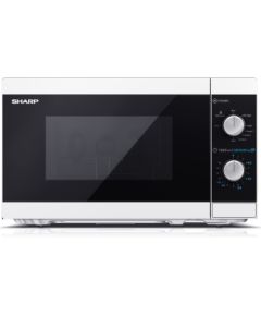 Sharp Microwave Oven with Grill YC-MG01E-W Free standing, 800 W, Grill, White