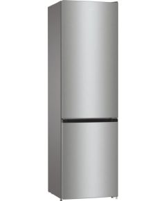 Gorenje Refrigerator NRK6202EXL4 Energy efficiency class E, Free standing, Combi, Height 200 cm, No Frost system, Fridge net capacity 235 L, Freezer net capacity 96 L, Display, 38 dB, Stainless steel