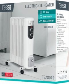 Teesa TSA8049 Electric Oil Heater White 2500 W