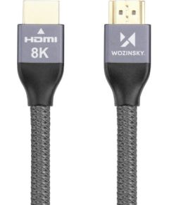 Wozinsky cable HDMI 2.1 8K 60 Hz 48 Gbps | 4K 120 Hz | 2K 144 Hz 5m silver (WHDMI-50)