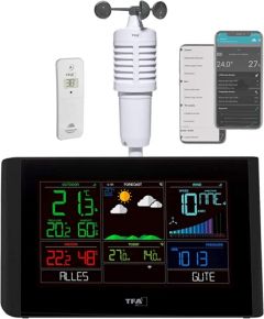 TFA wireless weather station with WiFi VIEW BREEZE (black)