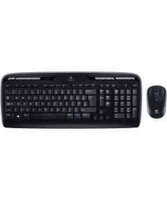 Logitech Wireless Combo MK330 keyboard Mouse included USB QWERTY US International Black