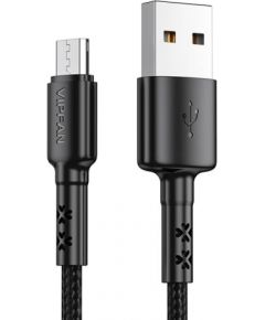USB to Micro USB cable Vipfan X02, 3A, 1.2m (black)