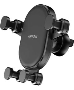 Vipfan H01 gravity mount for ventilation outlet or dashboard, adjustable (black)
