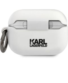 KLACAPSILCHWH Karl Lagerfeld Choupette Head Silicone Case for Airpods Pro White