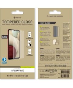 Samsung Galaxy A12 Tempered 2.5D Screen Glass By Muvit Transparent