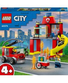 LEGO City Remiza strażacka i wóz strażacki (60375)