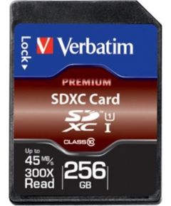 Verbatim Premium SDXC 256 GB Class 10 UHS-I/U1  (44026)
