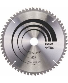 Bosch Circular Saw Blade Optiline 254x30