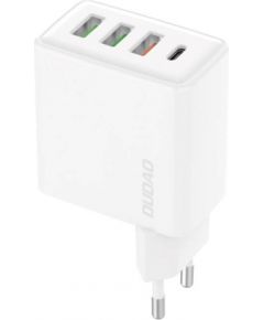 Travel charger Dudao A5HEU 3x USB + USB-C, PD 20W (white)