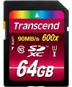 Transcend Ultimate R90/W40 SDXC 64GB, UHS-I, Class 1