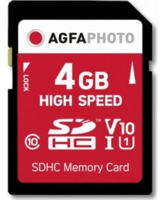 AgfaPhoto SDHC 4 GB Class 10 UHS-I/U1 V10 (10424)