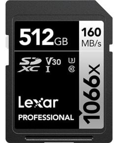 Lexar Professional 1066x SDXC 512 GB Class 10 UHS-I/U3 V30 (LSD1066512G­BNNNG)