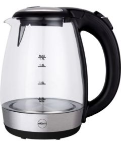 ELDOM Glass kettle LIMEA, 2200 W, capacity 1.7L, LED backlight