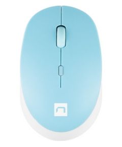 Natec Mouse Harrier 2 	Wireless, White/Blue, Bluetooth