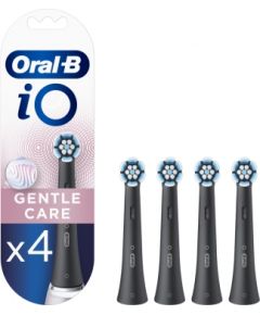 Oral-B Toothbrush replacement iO Gentle Care Heads, For adults, Number of brush heads included 4, Black