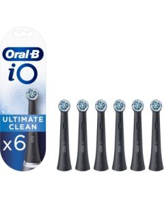 Oral-B Toothbrush replacement iO Ultimate Clean Heads, For adults, Number of brush heads included 6, Black