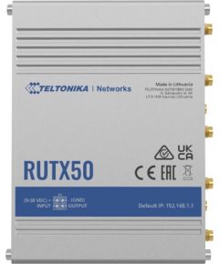 Teltonika INDUSTRIAL 5G ROUTER RUTX50 802.11ac, 867 Mbit/s, 10/100/1000 Mbps Mbit/s, Ethernet LAN (RJ-45) ports 5, Mesh Support Yes, MU-MiMO Yes, 5G, Antenna type Internal