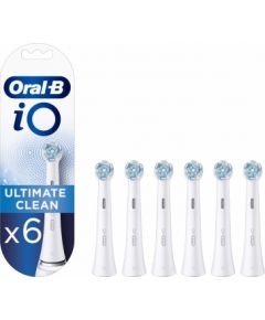 Oral-B Toothbrush replacement iO Ultimate Clean Heads, For adults, Number of brush heads included 6, White